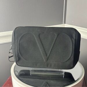 Valentino Black Cosmetic Bag! NWOT!